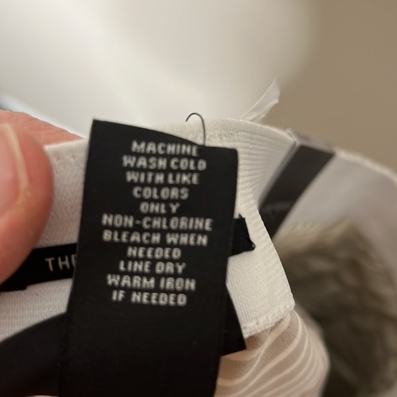 Lane Bryant NWT Madison Ankle white tan stripe no-gap elastic waistband size 18 - Picture 8 of 8